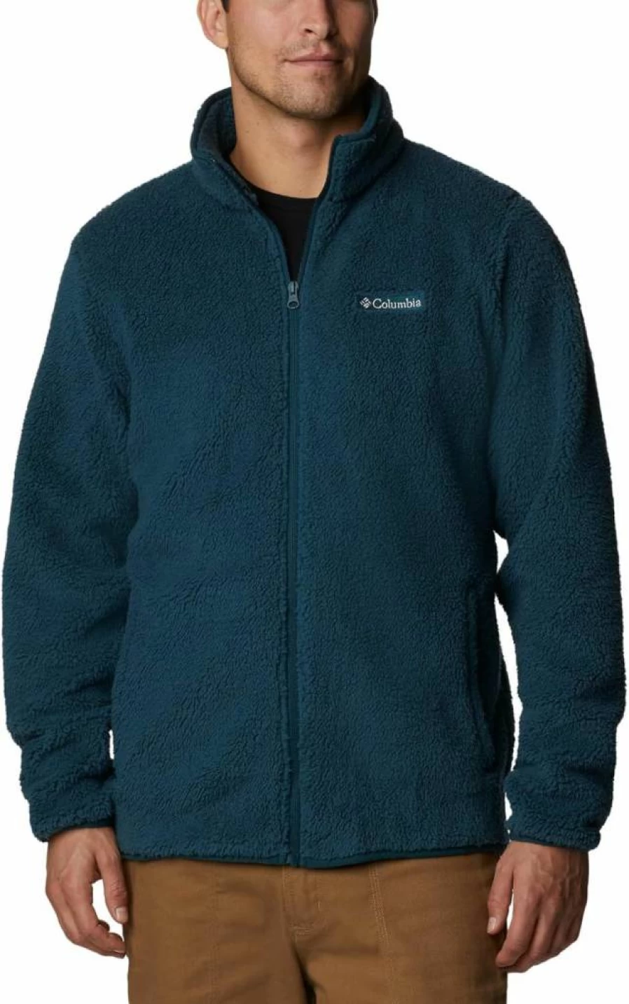Columbia Men's Rugged Ridge III Sherpa Lined Fleece Jacket - Full Zip Winter Outdoor Jacket for Hiking & Camping