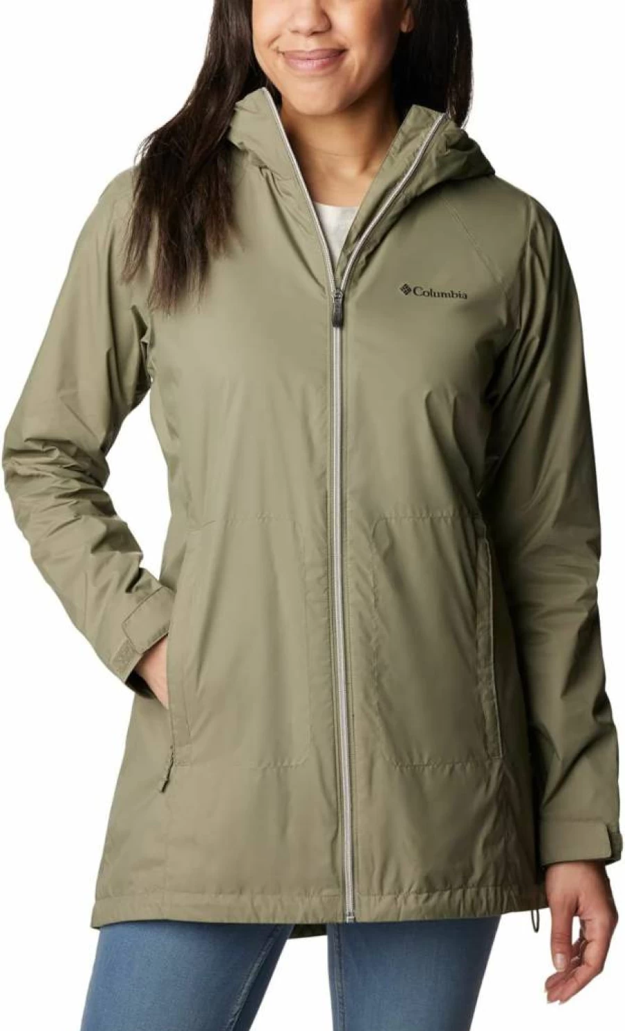 Columbia Women's Switchback Lined Water-Resistant Long Jacket for Outdoor Activities
