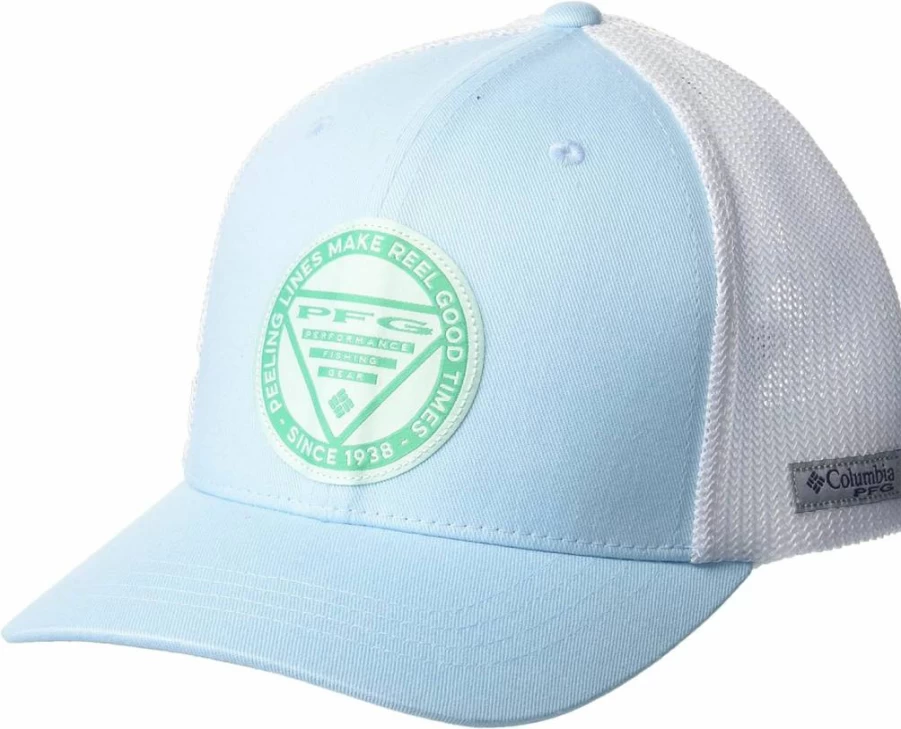 Columbia Kids' PFG Junior Mesh Sun Hat - UPF Protection, Adjustable Unisex Baseball Cap for Outdoor Activities