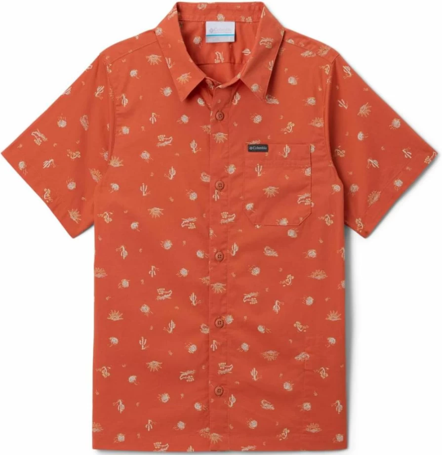Columbia Boys' Rapid Rivers Short Sleeve Shirt - Quick-Dry Fishing & Outdoor Printed Tee