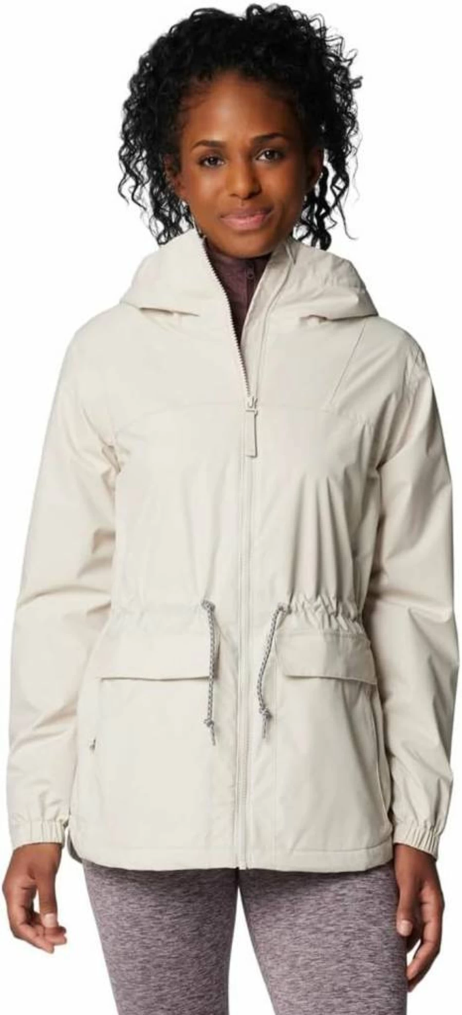 Columbia Women's Sweet Creek II Waterproof Lined Rain Jacket – Lightweight Warm Winter Coat with Hood
