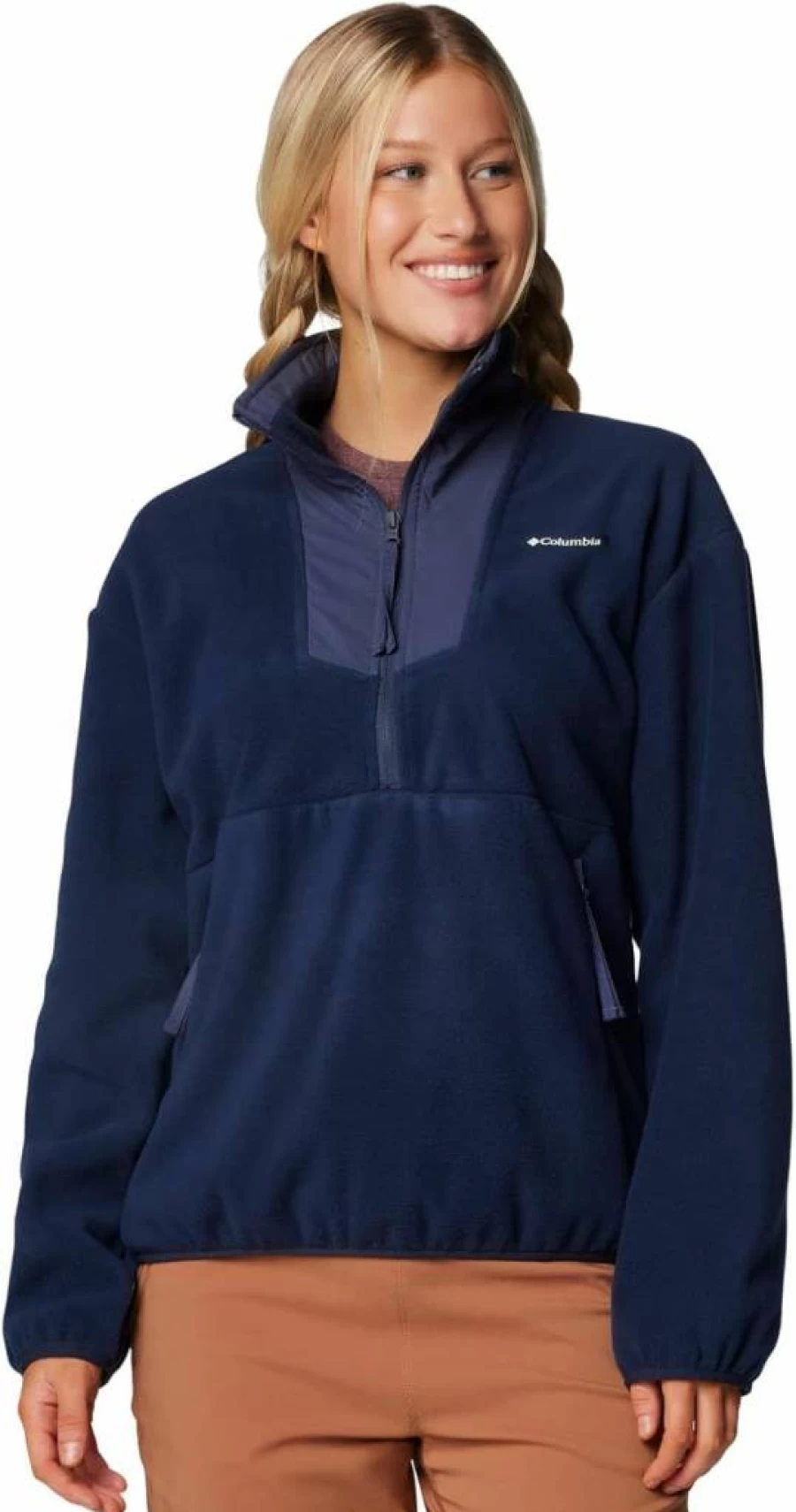 Columbia Women's Sequoia Grove Half-Zip Fleece Jacket - Lightweight & Warm Midlayer for Outdoor Activities