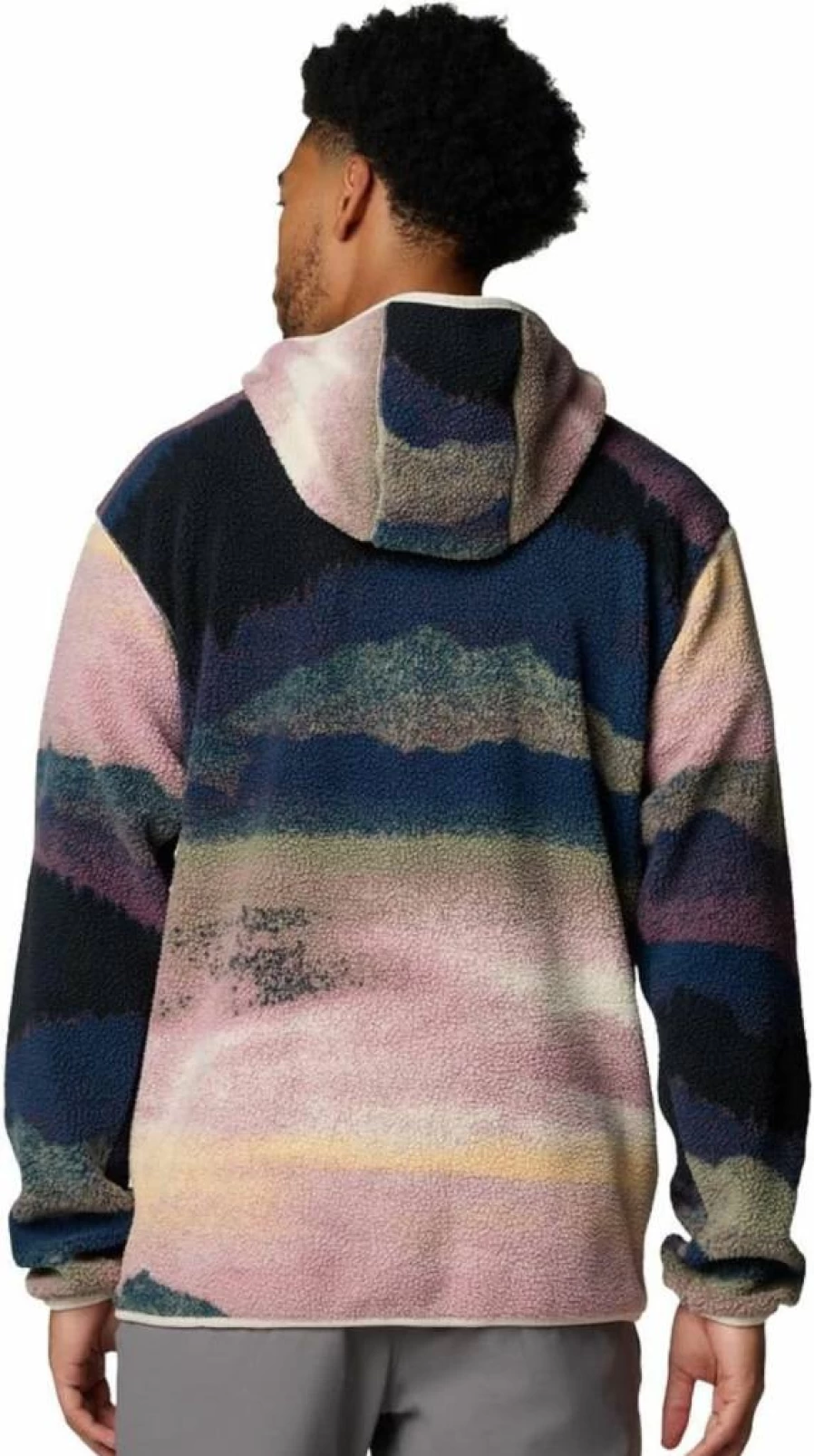 Columbia Men's Helvetia II Printed Hooded Sweatshirt - Lightweight Fleece Pullover with Stylish Design
