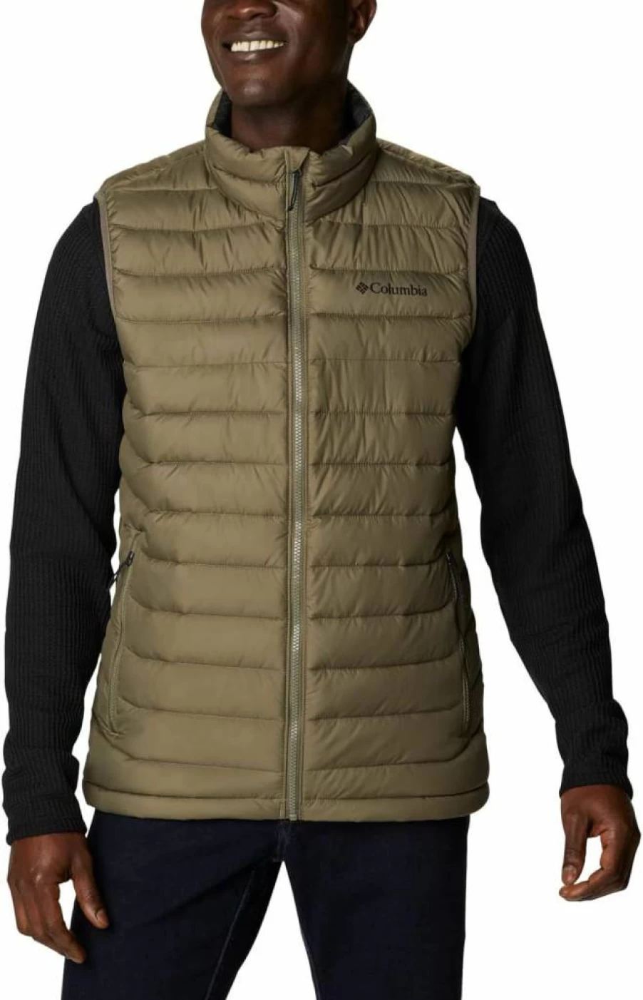 Columbia Men's Powder Lite Vest - Lightweight Insulated Puffer Vest for Outdoor Activities