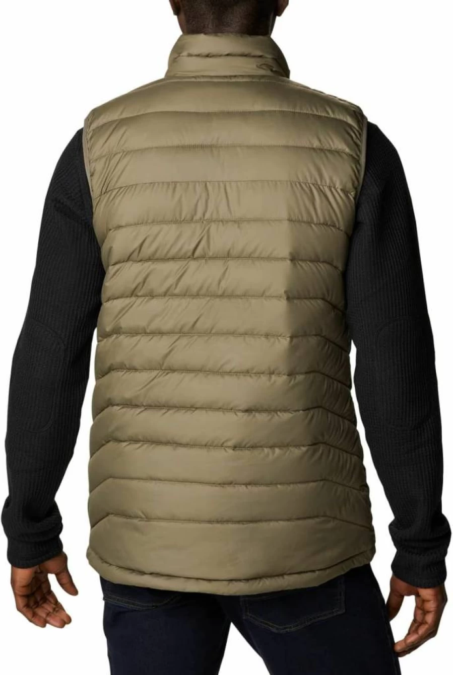 Columbia Men's Powder Lite Vest - Lightweight Insulated Puffer Vest for Outdoor Activities
