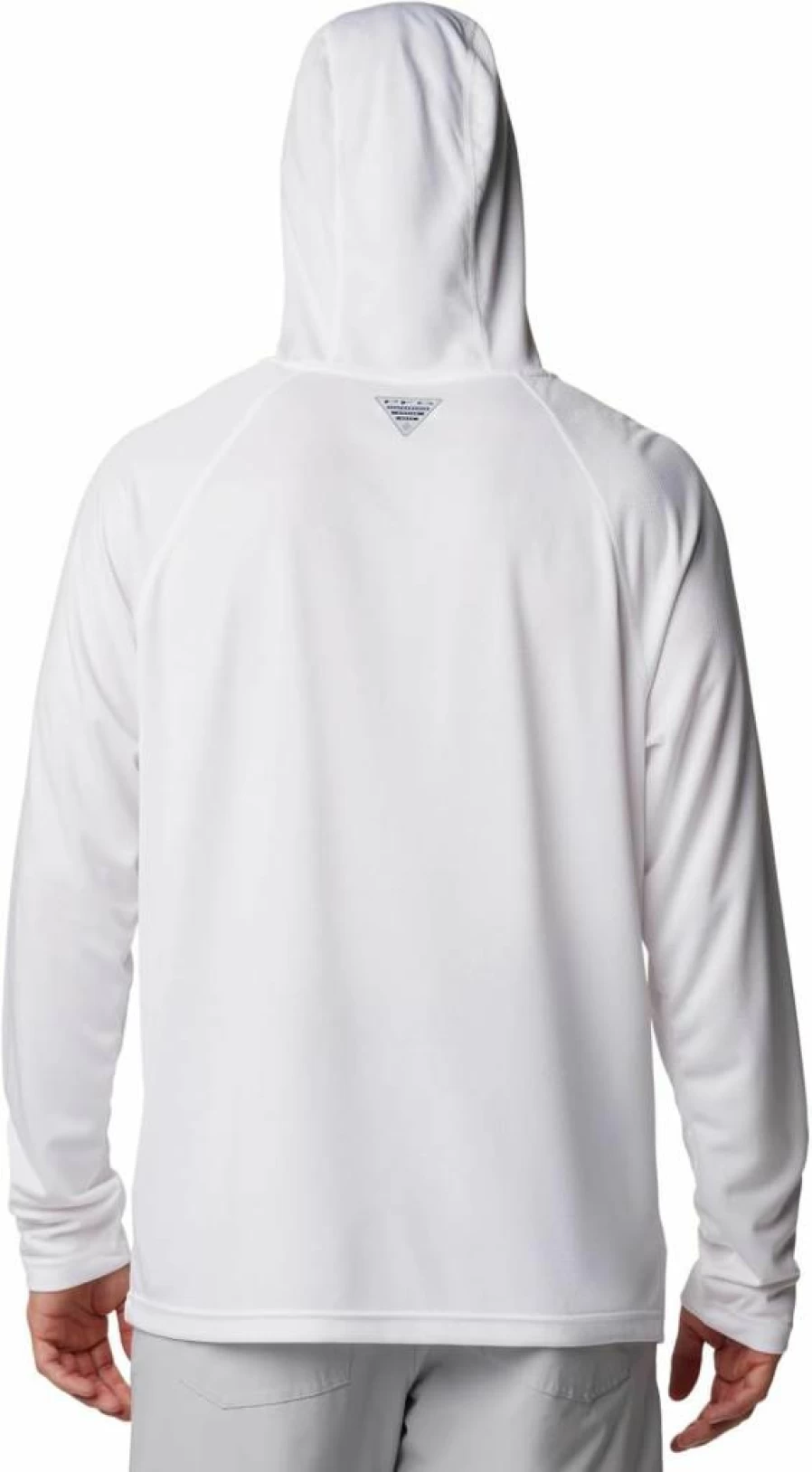 Columbia Men's PFG Solar Stream Hoodie - Sun Protection Fishing Hooded Jacket, White, Large