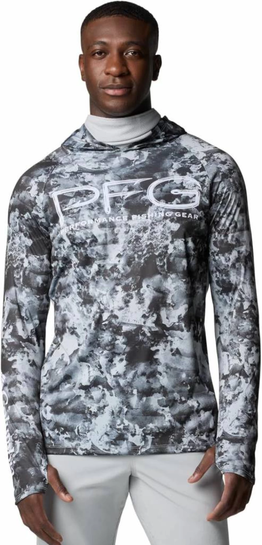 Columbia Men's Super Terminal Tackle Vent Hoodie - Lightweight Water-Resistant Hiking Jacket with Breathable Mesh Lining