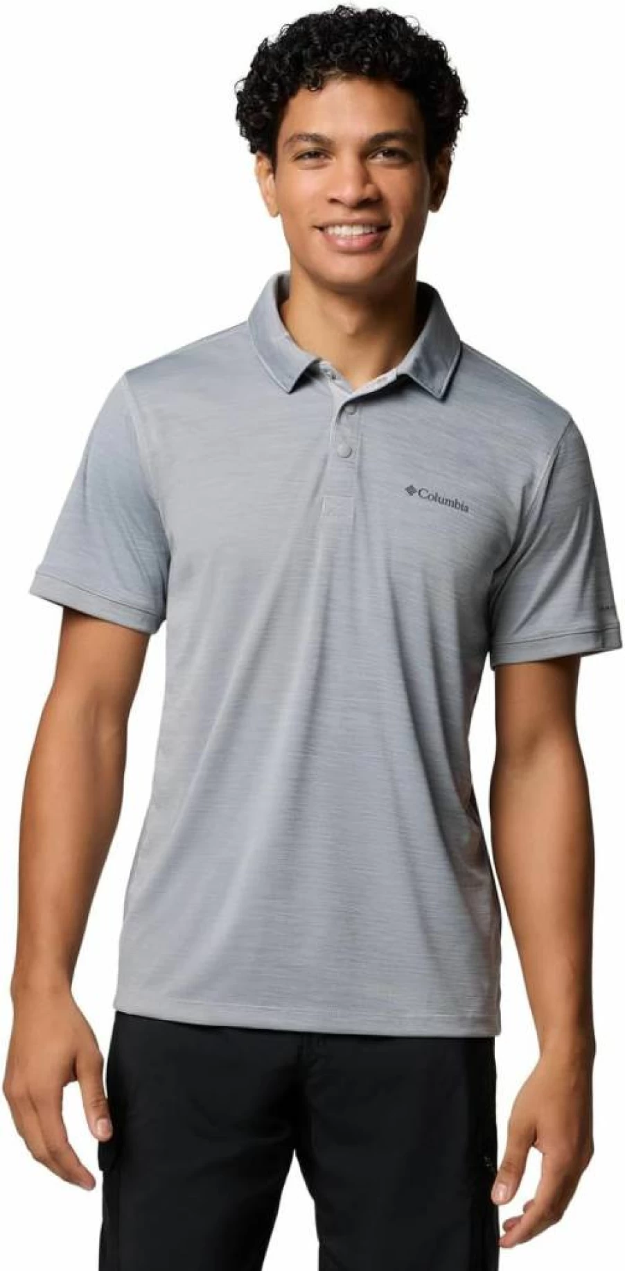 Columbia Men's Sage Peak Knit Polo Shirt - Moisture-Wicking & Breathable Golf & Casual Wear