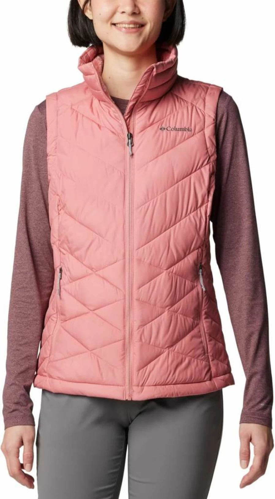Columbia Women's Heavenly II Hooded Vest - Lightweight Water-Resistant Outdoor Puffer Jacket