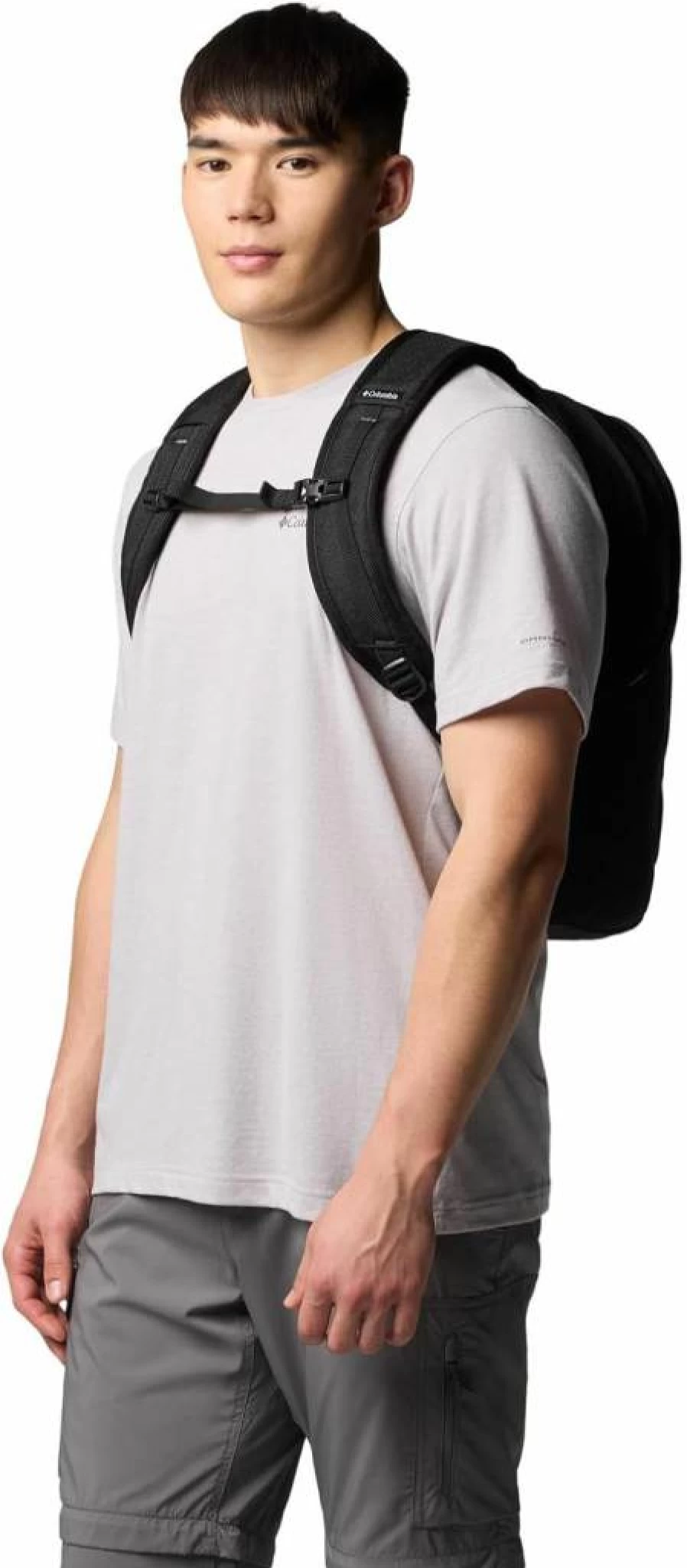 Columbia Atlas Explorer II 26L Unisex Hiking Backpack - Dark Stone & Black, Lightweight Daypack for Outdoor Adventures