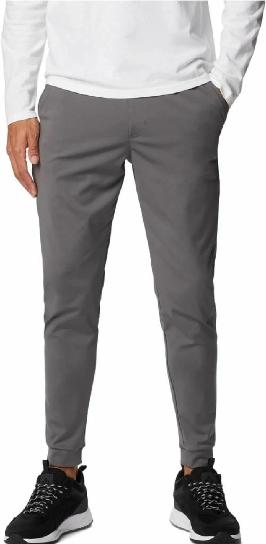 Columbia Men's Black Mesa Knit Jogger Pants - Lightweight Hiking & Casual Joggers