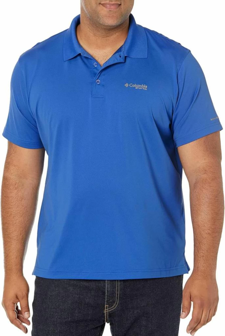 Columbia Men's Low Drag Offshore Performance Fishing Polo Shirt – Quick-Dry, UV Protection & Breathable