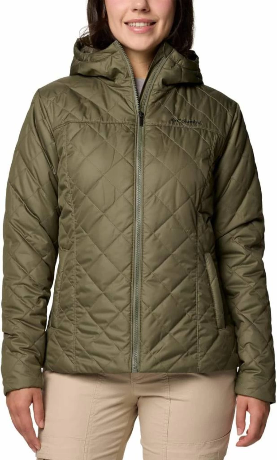 Columbia Women's Copper Crest II Water-Resistant Hooded Jacket – Lightweight Hiking & Outdoor Windbreaker
