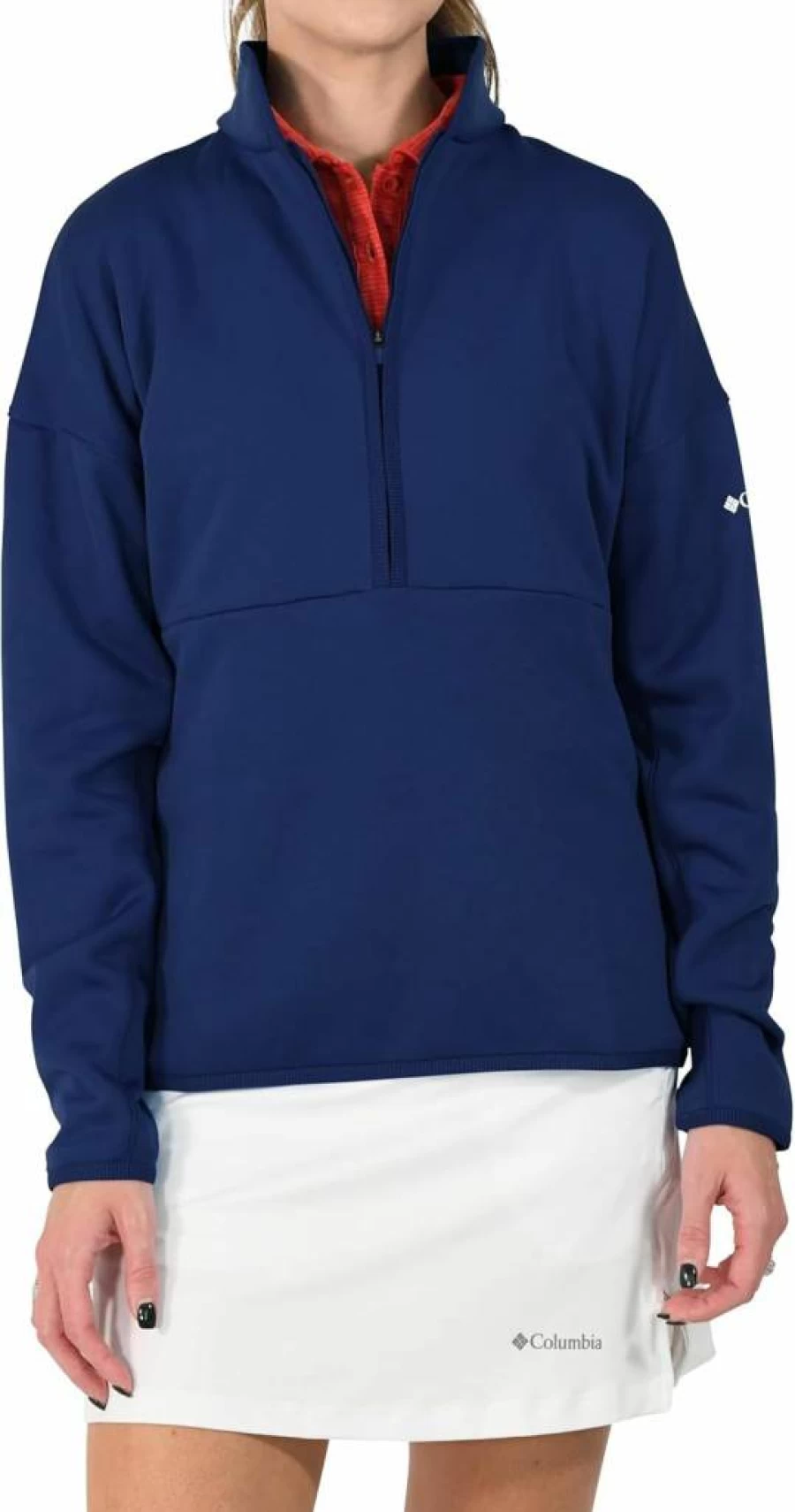 Columbia Women's Omni-Wick Go For It Golf Pullover - Moisture-Wicking Performance Top