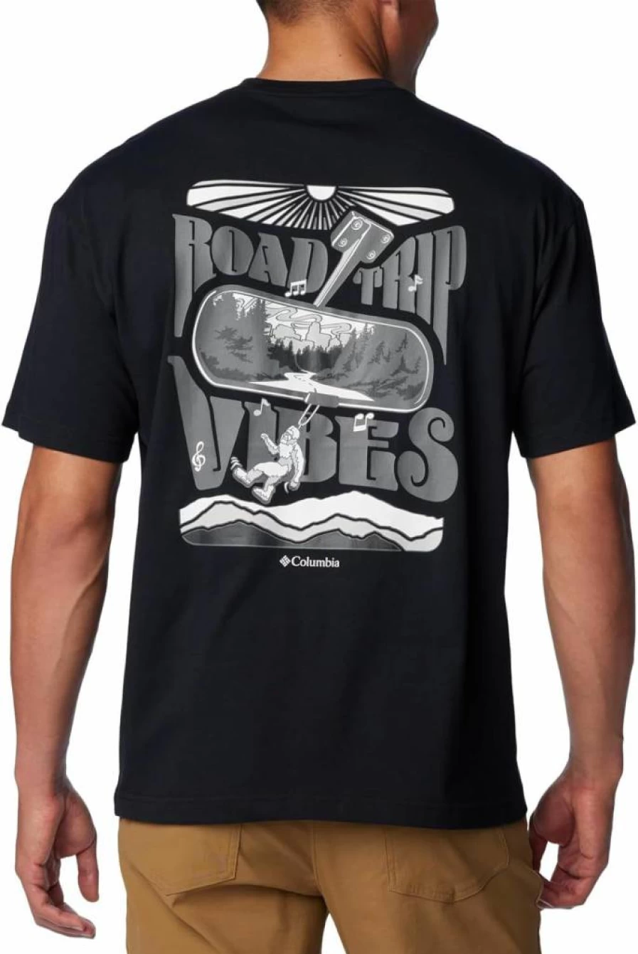 Columbia Men's Black Butte Graphic T-Shirt - Casual Short Sleeve Tee for Men