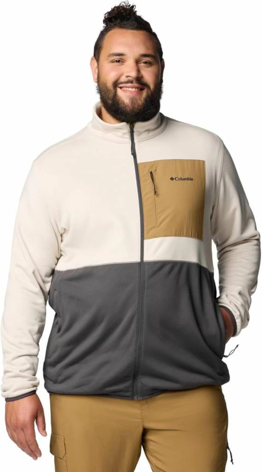 Columbia Men's Hike II Full Zip Fleece Jacket - Lightweight Hiking Pullover for Outdoor Activities
