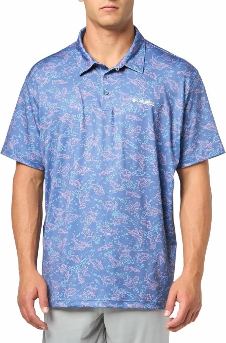 Columbia Men's Super Slack Tide Stretch Polo Shirt - Quick-Dry, Comfortable Golf & Casual Wear