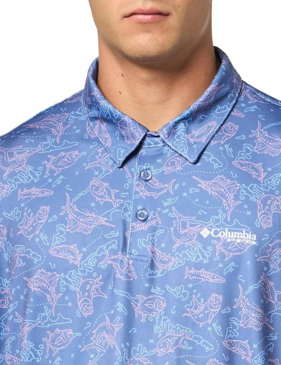 Columbia Men's Super Slack Tide Stretch Polo Shirt - Quick-Dry, Comfortable Golf & Casual Wear