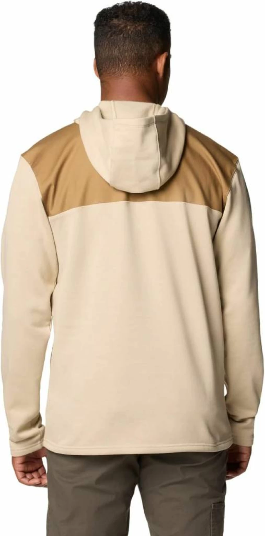 Columbia Men's Pitchstone Overlay Hoodie - Lightweight Water-Resistant Fleece Pullover with Adjustable Hood