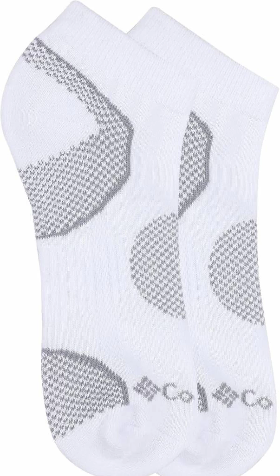 Columbia Women's 2 Pack Low Cut Athletic Socks - Breathable Comfort for Shoe Size 4-10, White