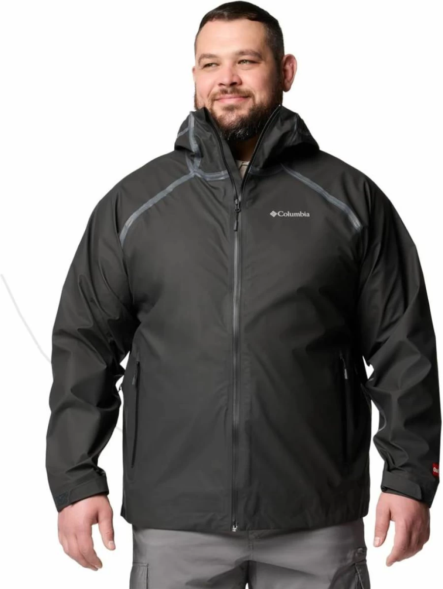 Columbia Men's Reign No Shine Water-Resistant Hiking Jacket for Outdoor Adventures