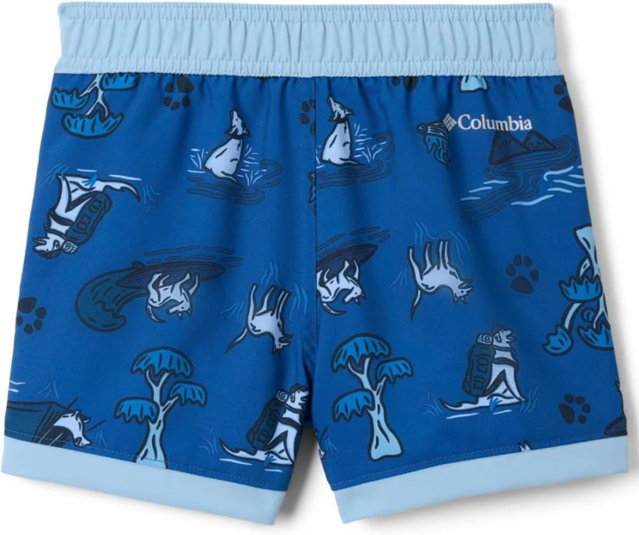 Columbia Boys' Sandy Shores Quick-Dry Printed Swim Trunks with UPF Sun Protection