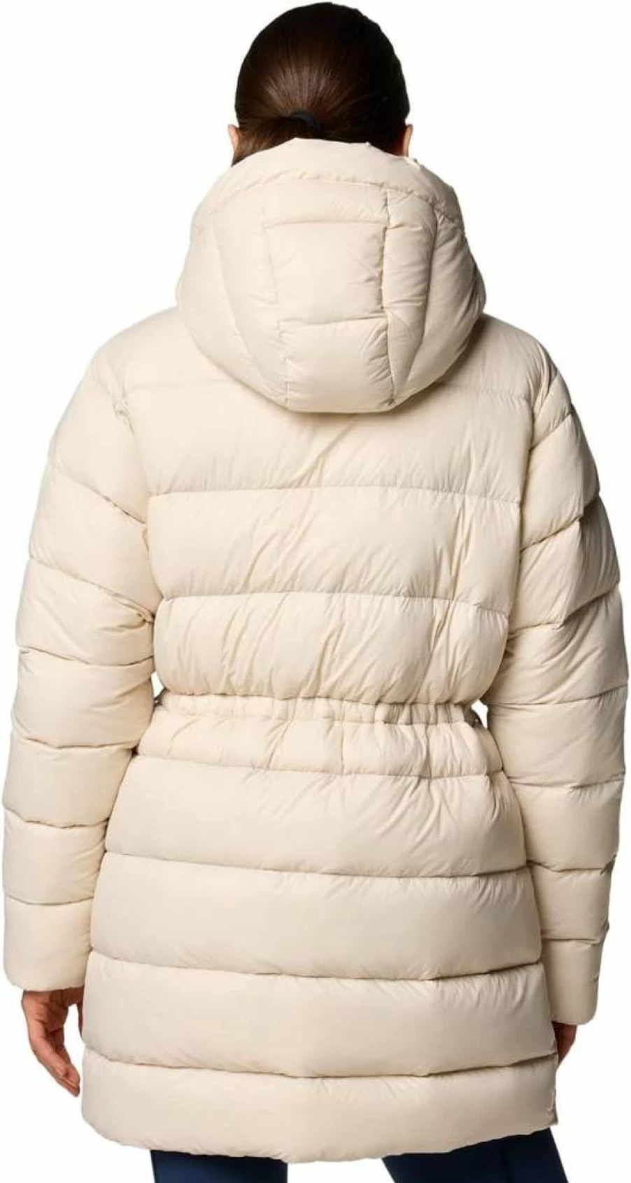 Columbia Women's Harmony Falls Mid-Length Water-Resistant Down Jacket for Cold Weather