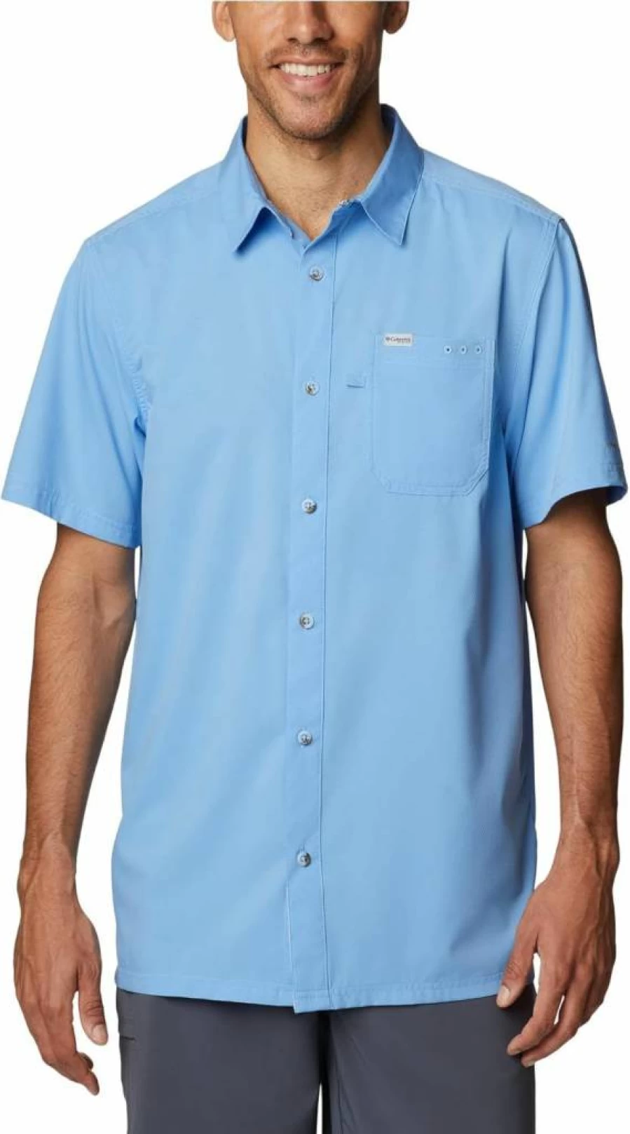 Columbia Men's PFG Slack Tide Camp Shirt - UPF Sun Protection Fishing & Outdoor Shirt