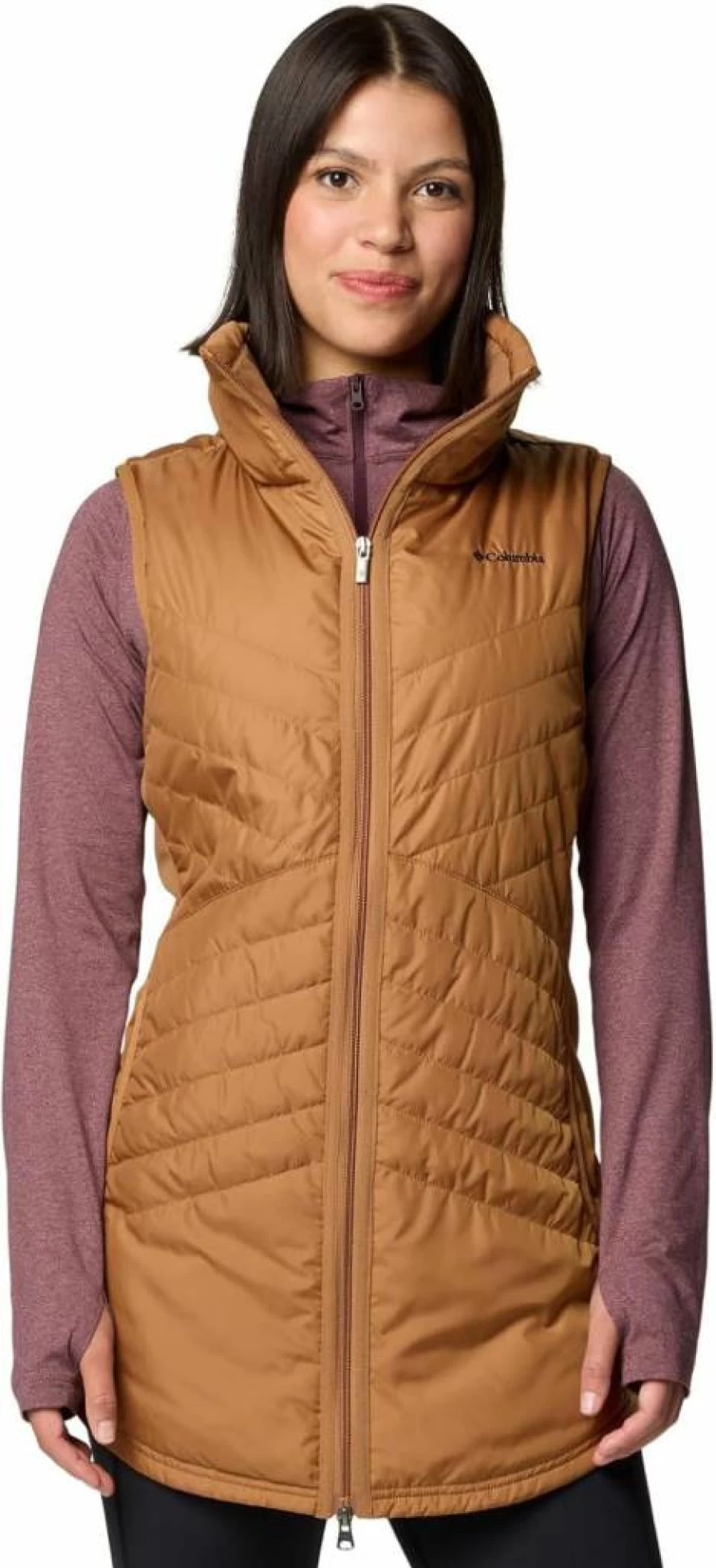 Columbia Women's Mix It Around II Long Vest - Lightweight Water-Resistant Outdoor Insulated Jacket