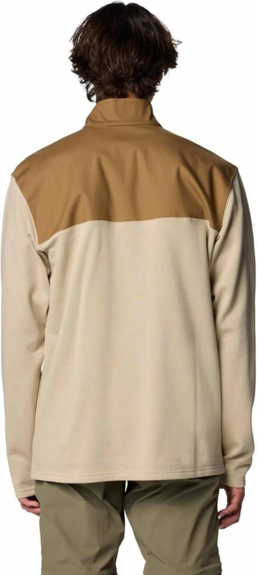 Columbia Men's Pitchstone Overlay Half Snap Fleece Jacket - Lightweight Hiking & Outdoor Pullover