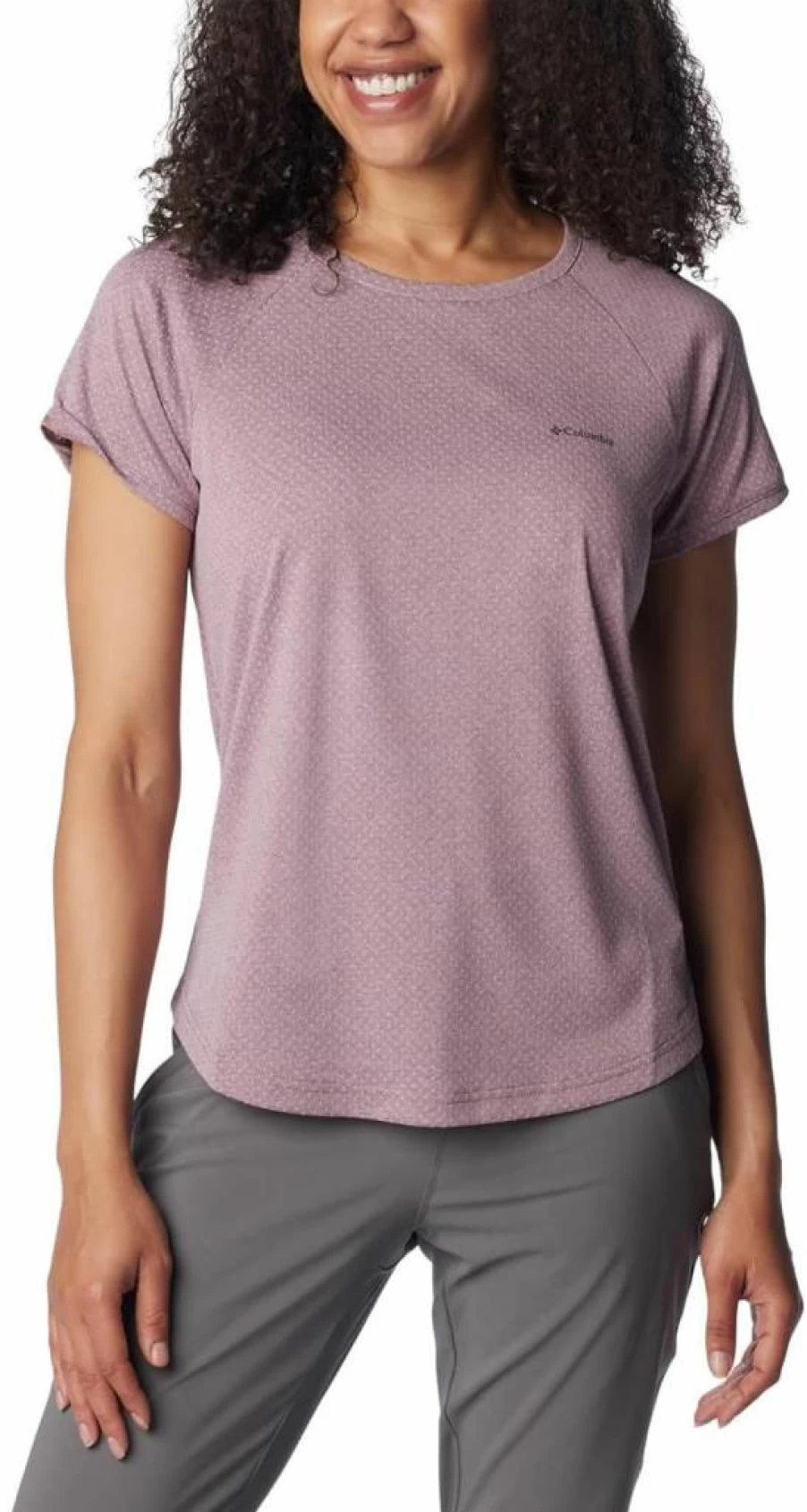 Columbia Women's Bogata Bay Short Sleeve T-Shirt - Lightweight Quick-Dry Active Top