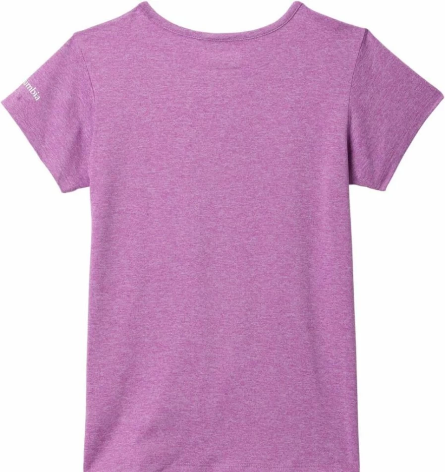 Columbia Girls' Tech Trail Short Sleeve Graphic T-Shirt - Moisture-Wicking & UV Protection