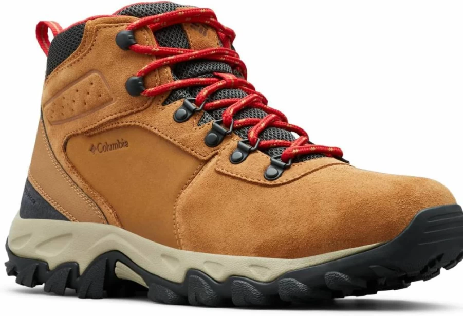 Columbia Men's Newton Ridge Plus II Waterproof Hiking Boots - Elk/Mountain Red, Size 11, 2024 Outdoor Trekking Shoes