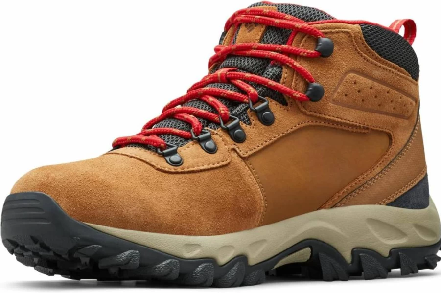 Columbia Men's Newton Ridge Plus II Waterproof Hiking Boots - Elk/Mountain Red, Size 11, 2024 Outdoor Trekking Shoes