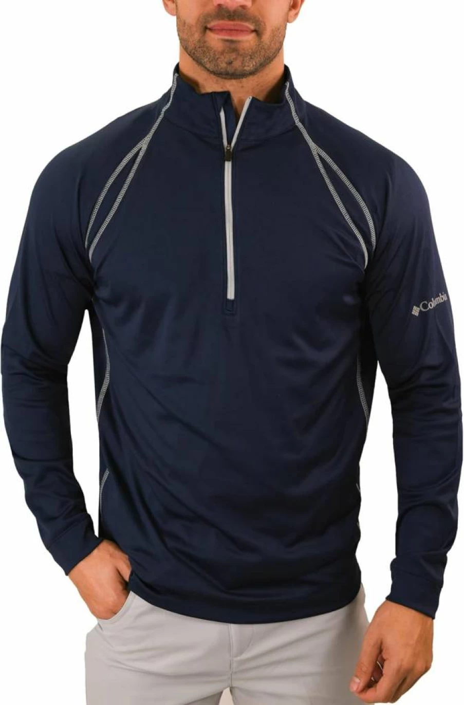 Columbia Men's Omni-Heat Golf 1/4 Zip Pullover - Thermal Insulated Winter Jacket for Range Session