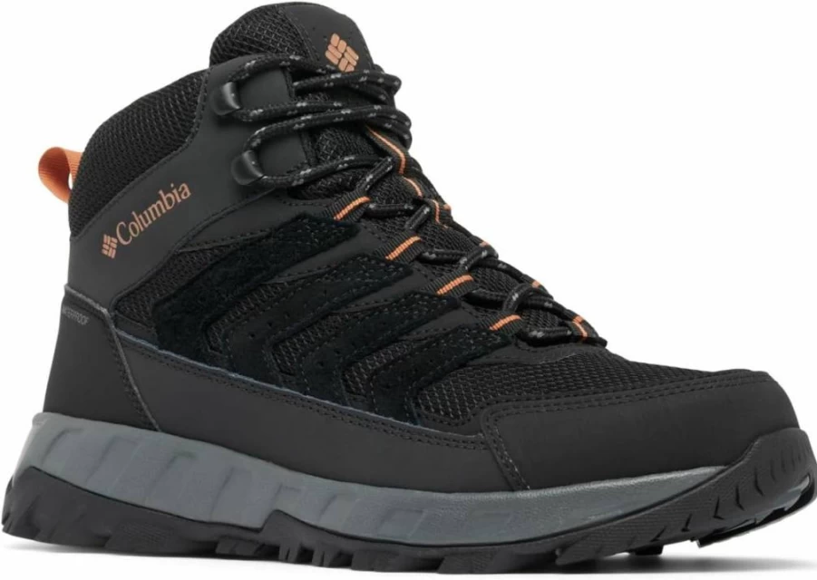 Columbia Men's Strata Trail Mid Waterproof Hiking Boots - Lightweight Outdoor Trekking Shoes for Men