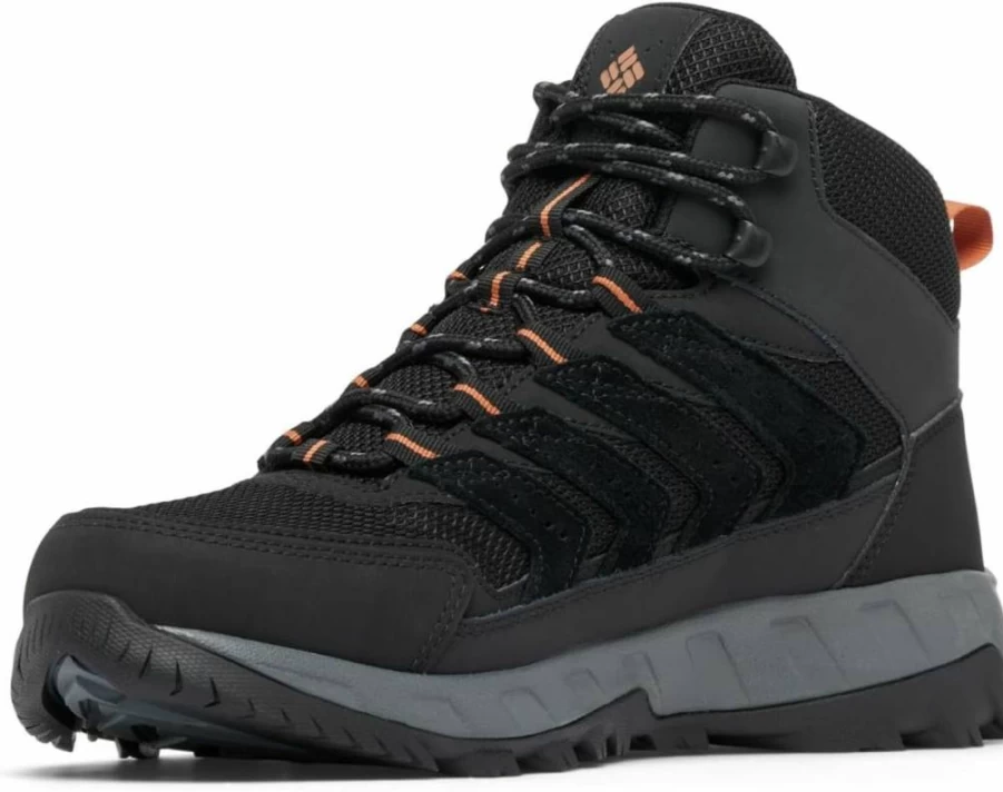 Columbia Men's Strata Trail Mid Waterproof Hiking Boots - Lightweight Outdoor Trekking Shoes for Men