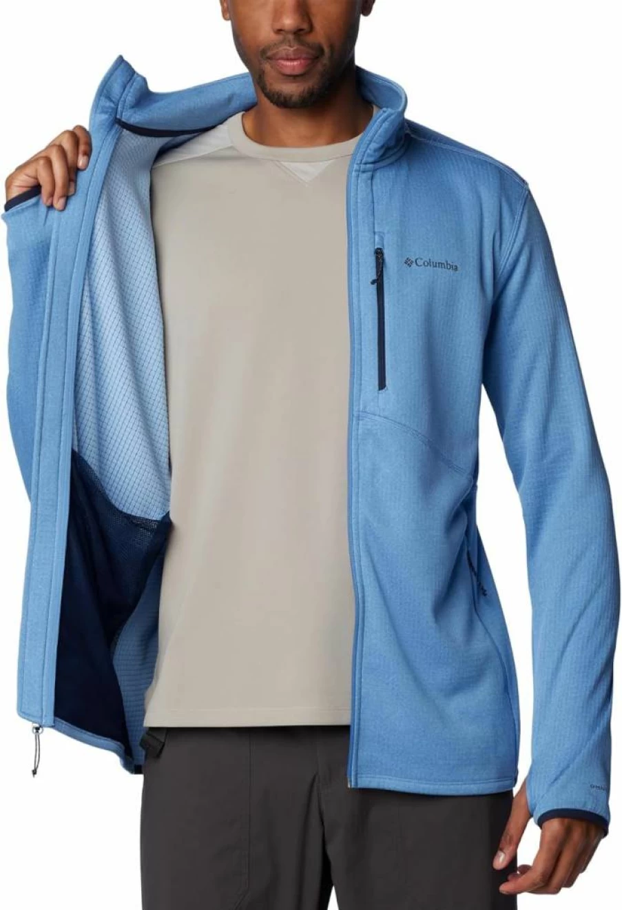 Columbia Men's Park View Full Zip Fleece Jacket - Lightweight & Warm Outdoor Pullover