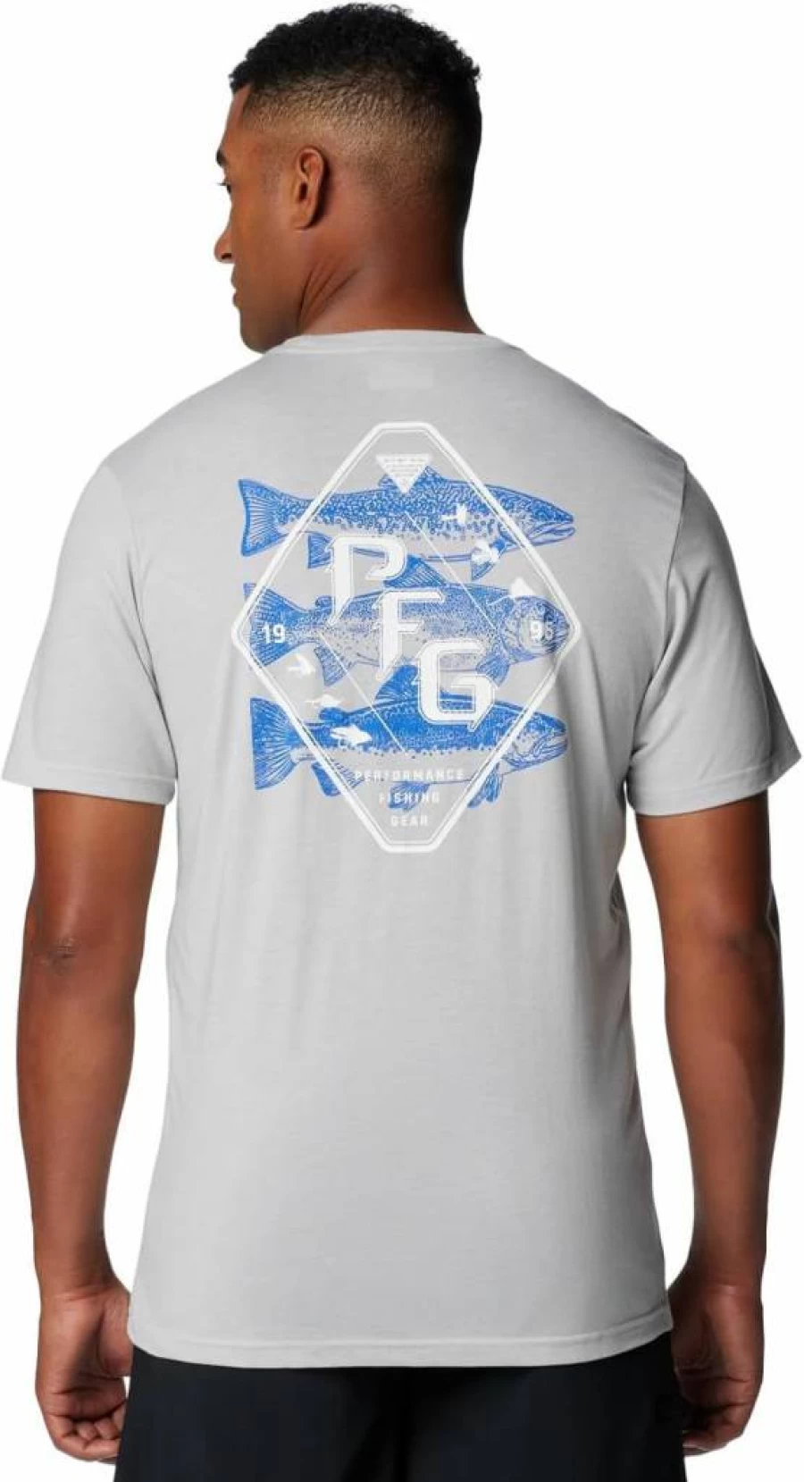 Columbia Men's PFG Tarpon Rise Tech Short Sleeve T-Shirt - Quick-Dry Fishing Shirt, UPF Sun Protection, Lightweight Performance Tee