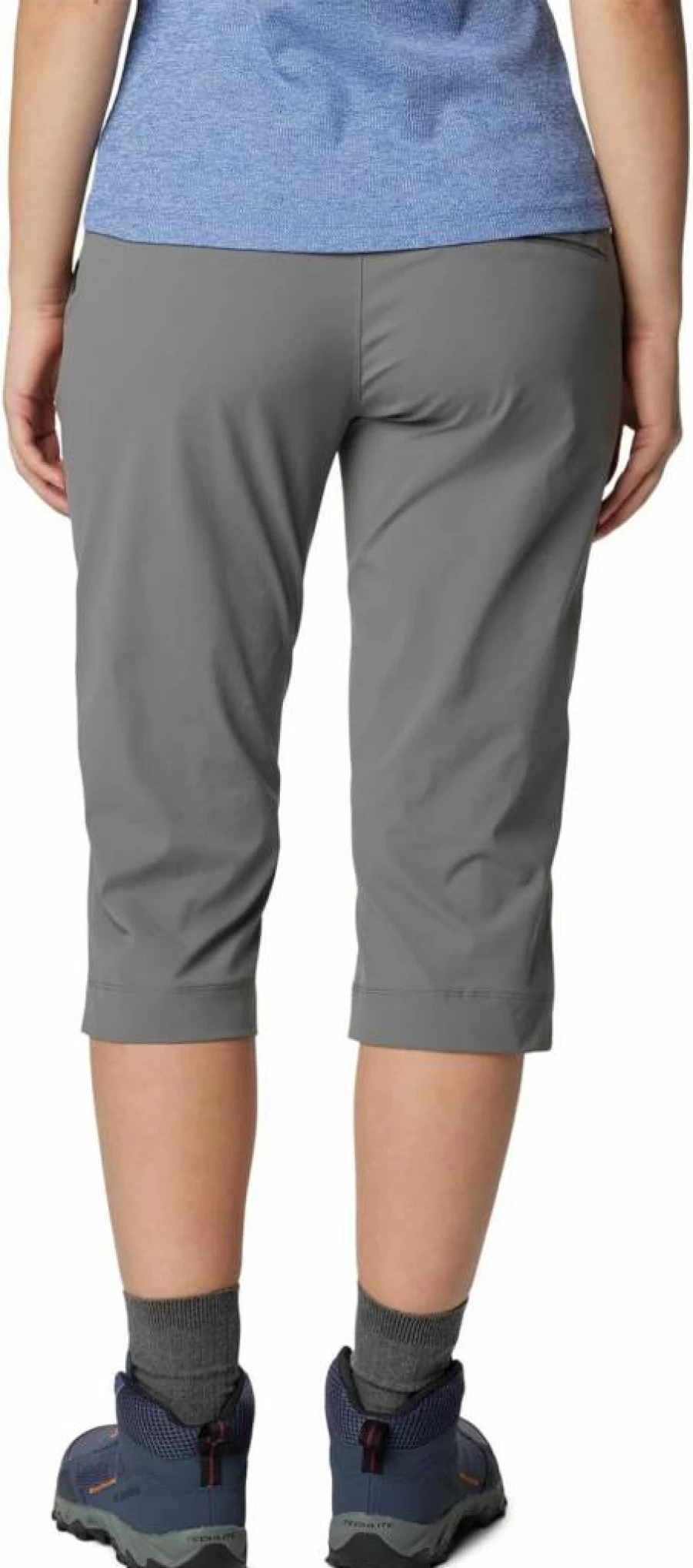 Columbia Women's Water-Repellent Outdoor Capri Pants - Stain-Resistant Hiking & Travel Trousers