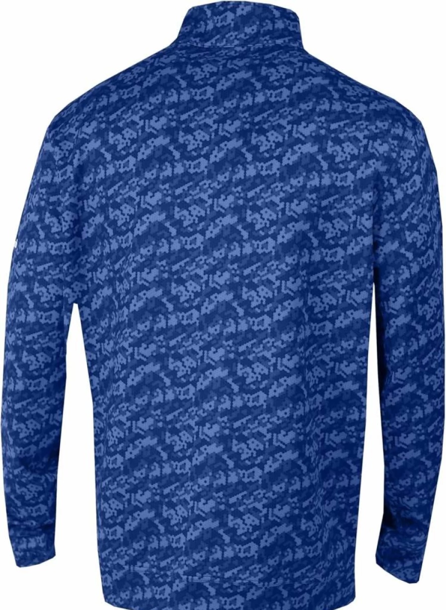 Columbia Men's Omni-Wick Golf Pullover - Moisture-Wicking Printed Wickhams Hills Sweatshirt
