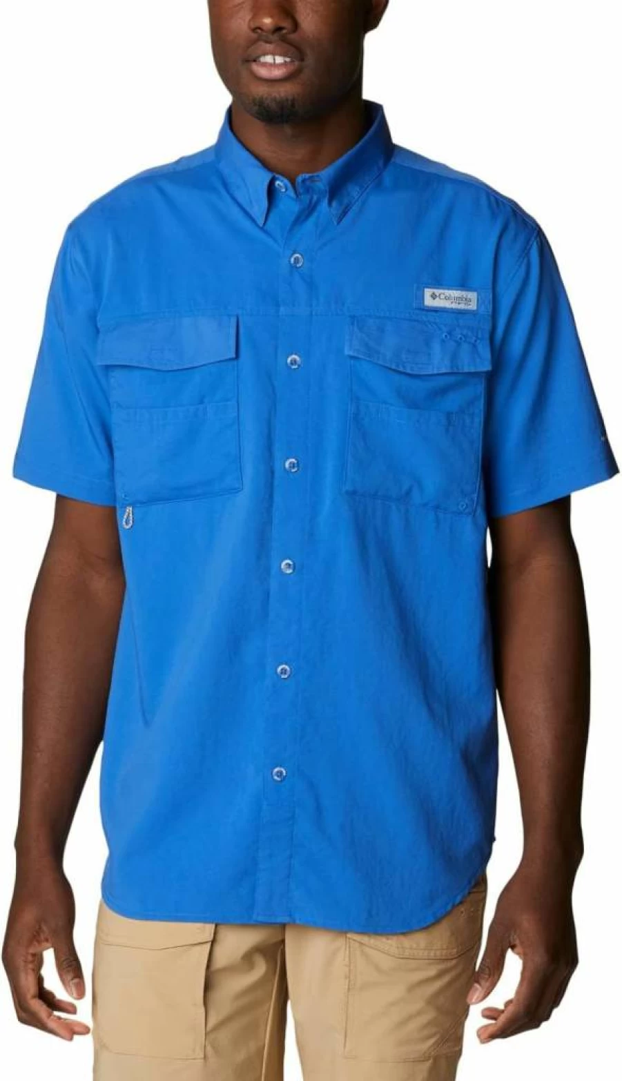Columbia Men's Blood & Guts IV Quick-Dry Woven Short Sleeve Shirt for Outdoor Activities