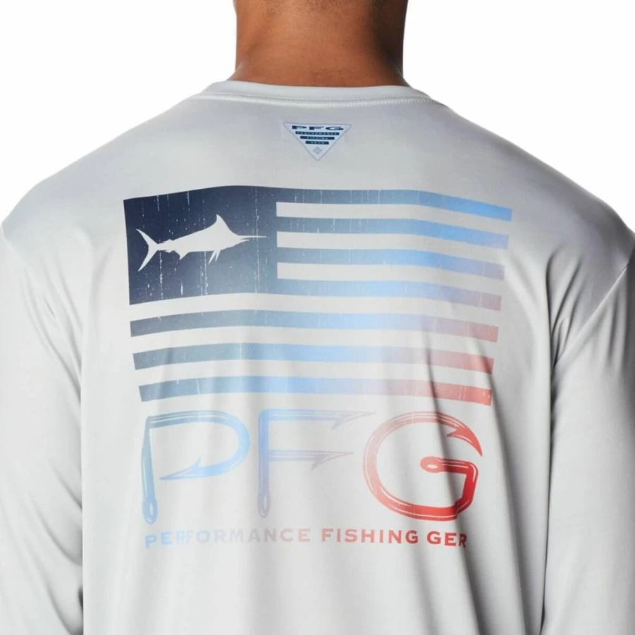 Columbia Men's Terminal Tackle PFG Fishing Shirt Long Sleeve Sun Protection Quick-Dry