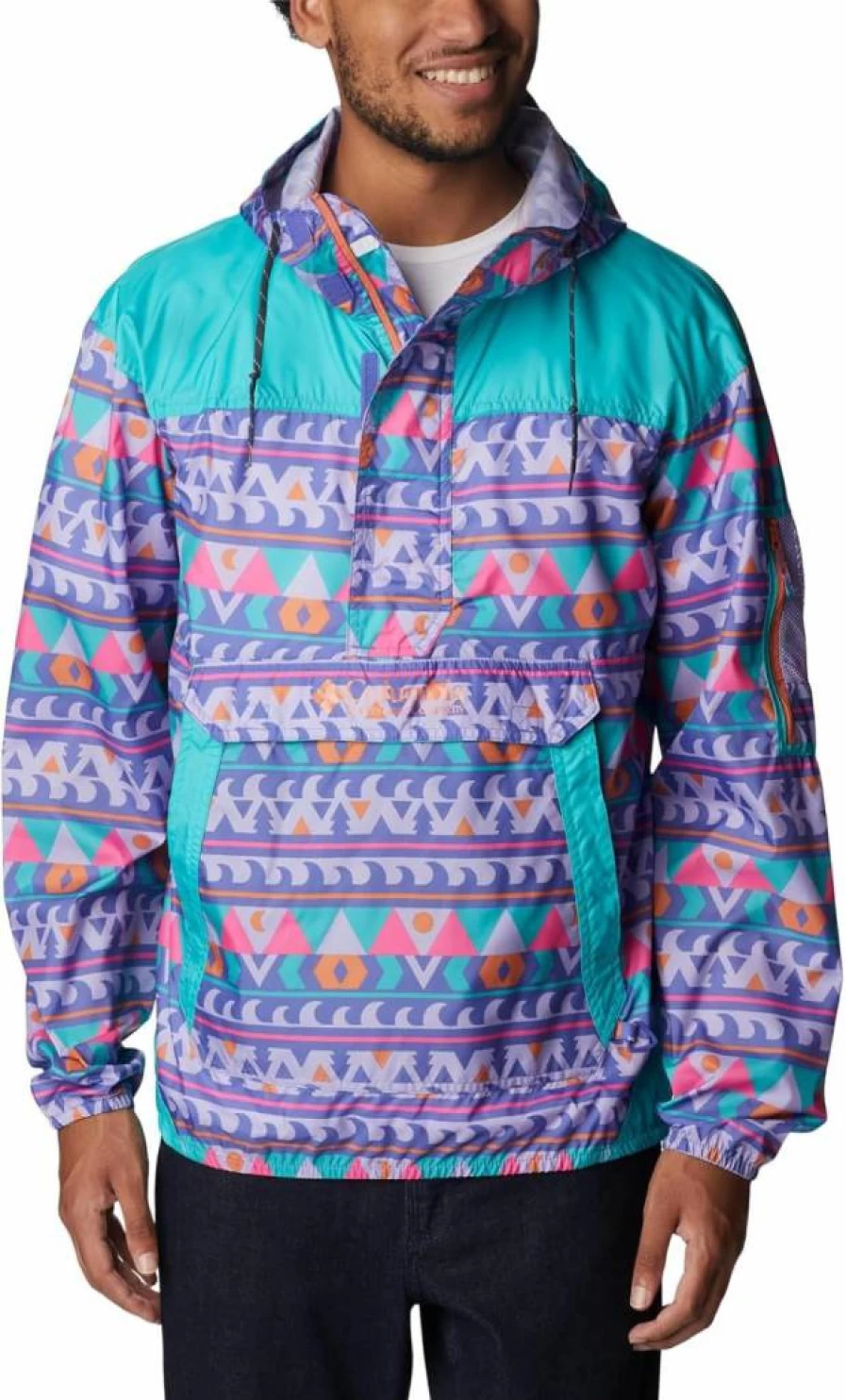 Columbia Men's Challenger Windbreaker Jacket - Lightweight Water-Resistant Outdoor Shell