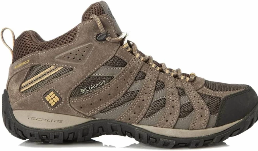 Columbia Men's Redmond Mid Waterproof Hiking Boots - Lightweight Trail Shoes for Outdoor Trekking & Camping