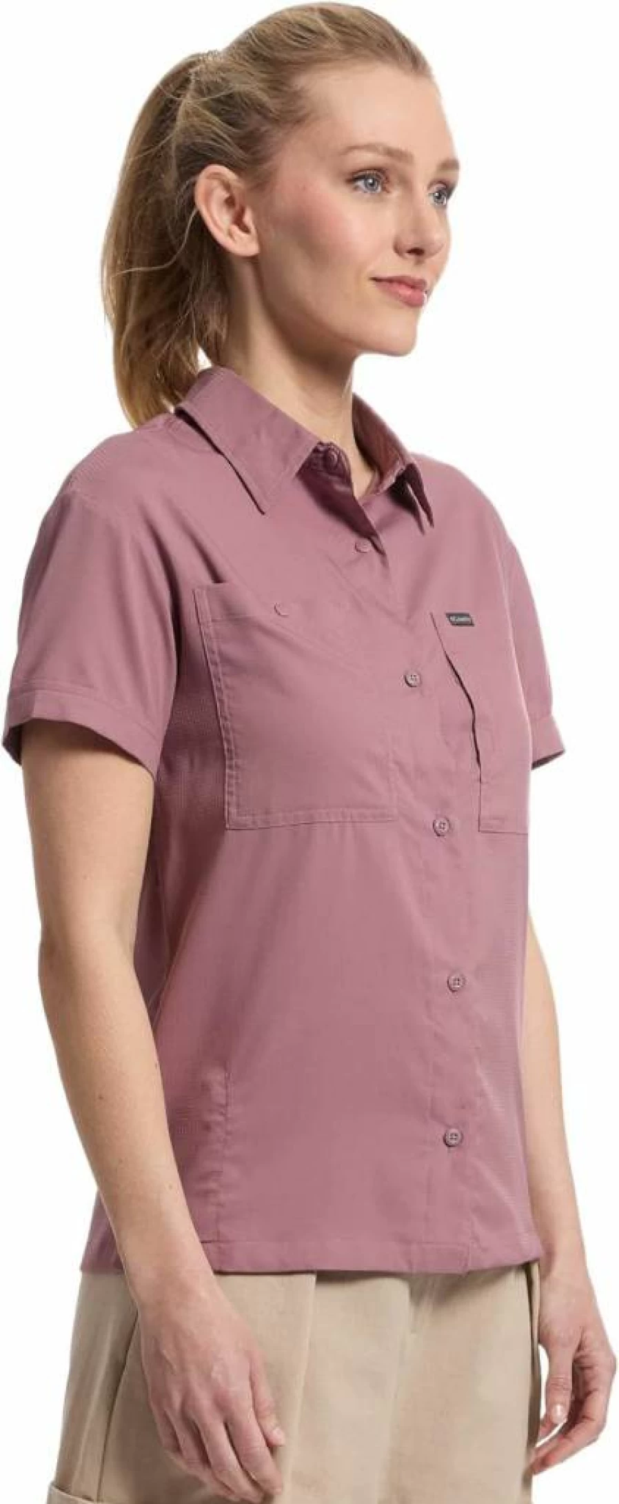 Columbia Women's Silver Ridge Utility Short Sleeve Shirt - Lightweight Hiking & Outdoor Travel Top