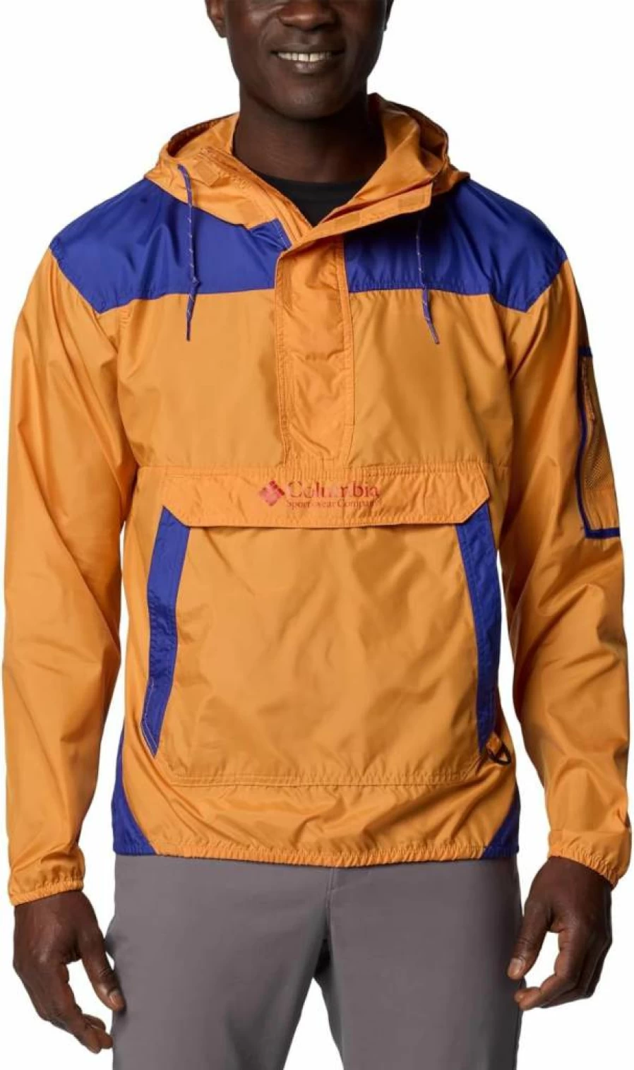 Columbia Men's Challenger II Waterproof Windbreaker Jacket - Lightweight Outdoor Raincoat for Hiking & Camping