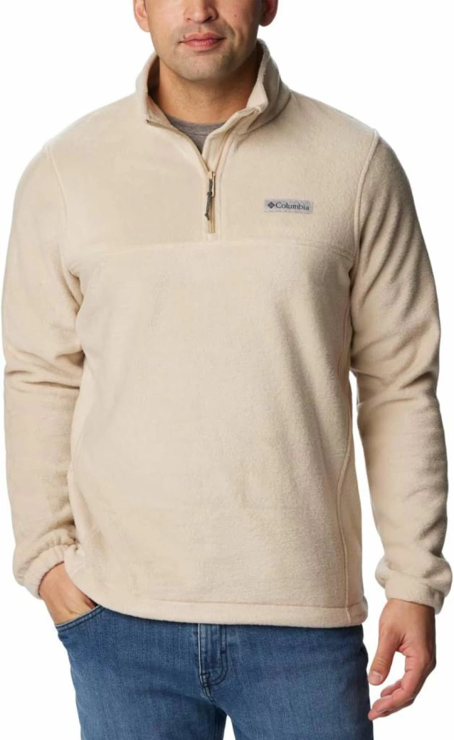 Columbia Men's Steens Mountain Half Zip Fleece Jacket - Lightweight & Warm Midlayer for Outdoor Activities
