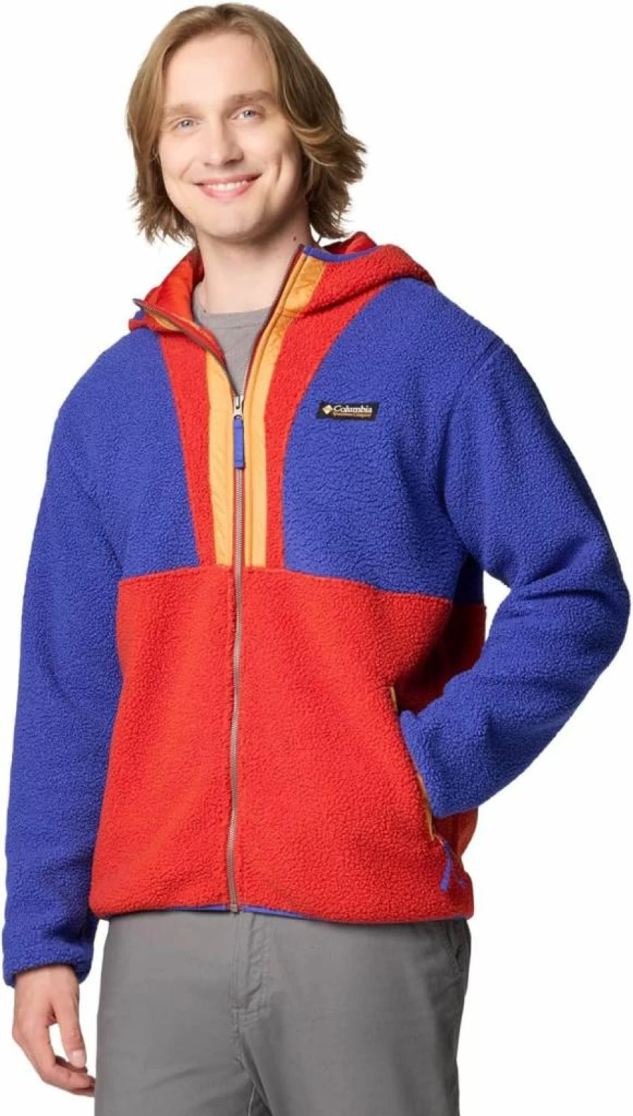 Columbia Men's Backbowl II Remastered Full Zip Hoodie - Lightweight Fleece Jacket for Outdoor Activities