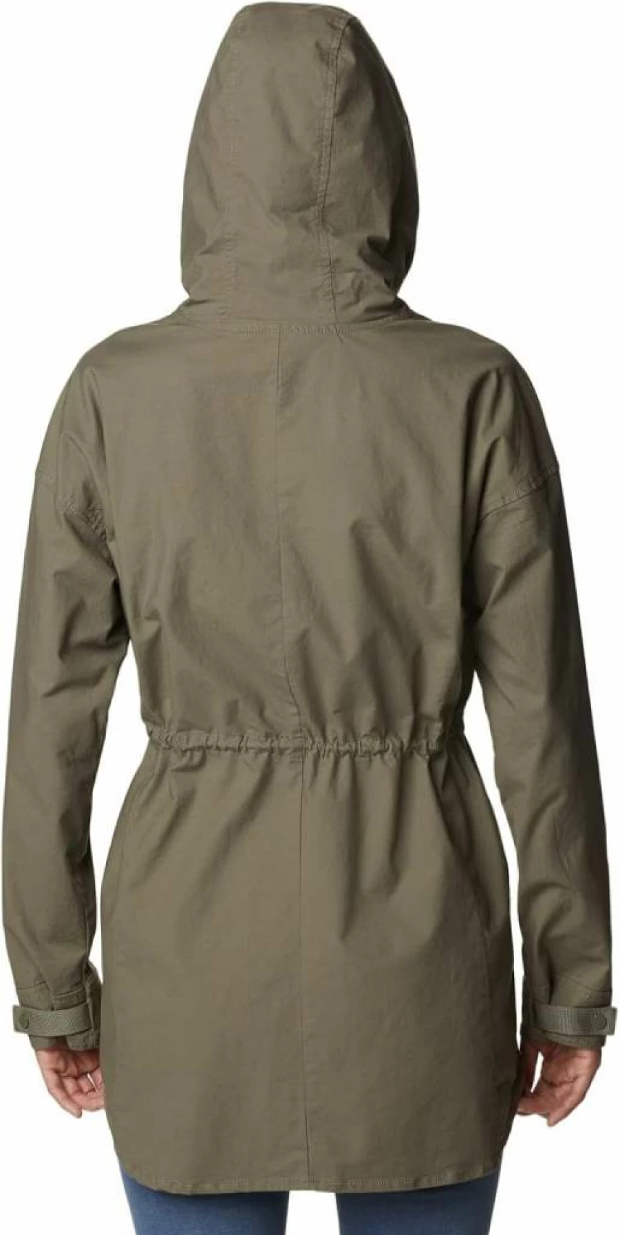 Columbia Women's Sage Lake Water-Resistant Longline Jacket – Lightweight Outdoor Coat for Hiking & Travel